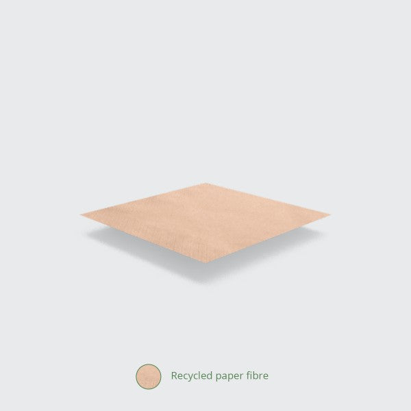 Vegware 24cm 2-ply unbleached napkin