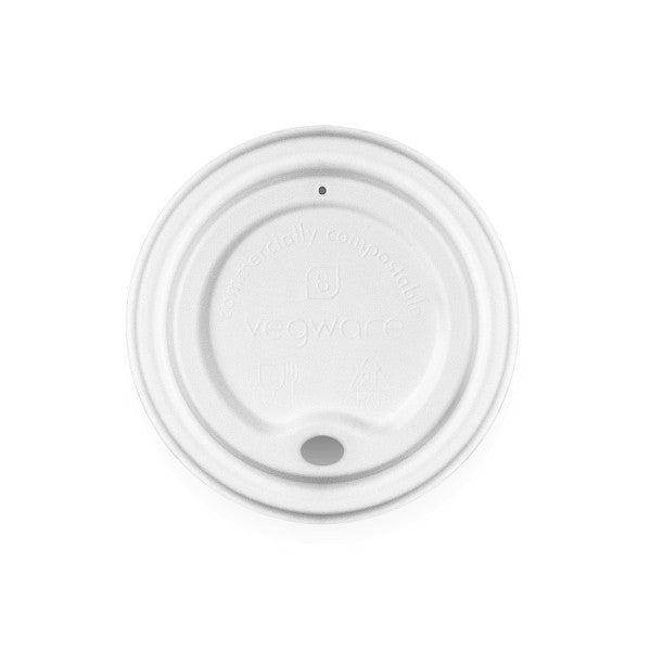 Vegware 89-Series moulded fibre hot cup lid