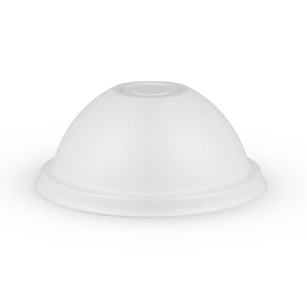 Vegware 89-Series Nourish moulded fibre cold cup dome lid, straw slot