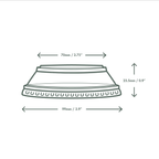 Vegware PLA combo lid, 96-Series