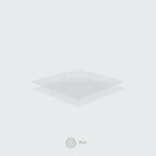 Vegware 96-Series PLA flat lid, straw slot
