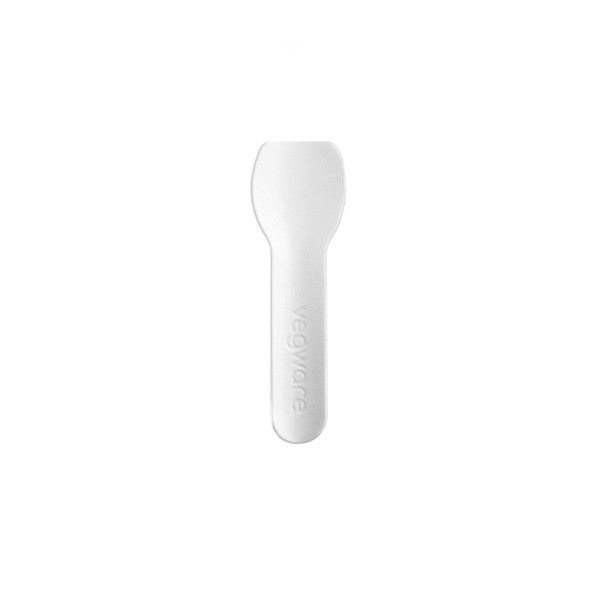 Vegware 3.5in / 90mm compostable paper ice cream spoon