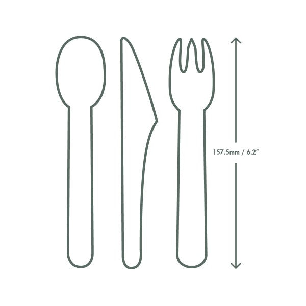 Vegware Compostable paper cutlery kit