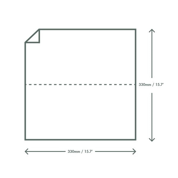 Vegware 33cm 1-ply unbleached dispenser napkin (2 free dispensers)