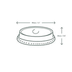 Vegware 76-Series PLA flat lid, straw slot