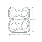 Vegware Splittable 4-cup carry tray