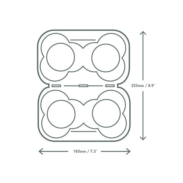 Vegware Splittable 4-cup carry tray