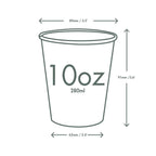 Vegware 10oz / 320ml Feel Good hot cup, 89-Series