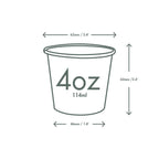 Vegware 4oz / 120ml Feel Good hot cup, 62-Series