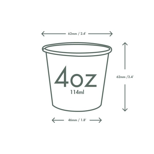 Vegware 4oz / 120ml Feel Good hot cup, 62-Series