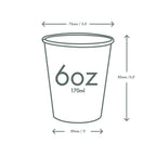 Vegware 6oz / 180ml Feel Good hot cup, 72-Series