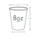 Vegware 8oz / 250ml Feel Good hot cup, 79-Series