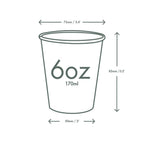 Vegware 6oz / 180ml Feel Snug hot cup, 72-Series