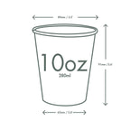 Vegware 10oz / 320ml Feel Snug hot cup, 89-Series