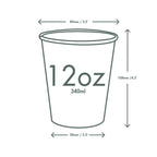 Vegware 12oz / 360ml Feel Snug hot cup, 89-Series