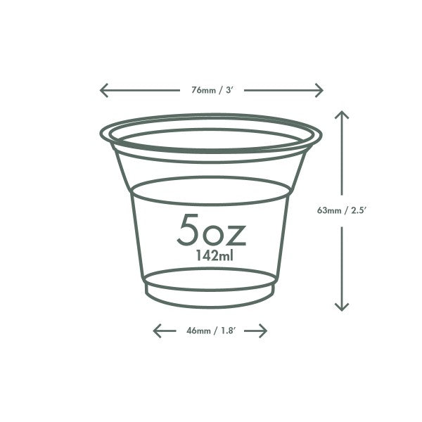 Vegware 5oz / 150ml PLA cold cup, 76-Series