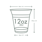 Vegware 12oz / 300ml PLA cold cup, 96-series