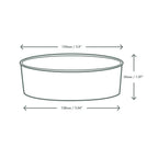 Vegware 16oz / 500ml round black food container, 150-Series