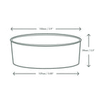 Vegware 24oz / 750ml round kraft food container, 150-Series