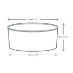 Vegware 34oz / 1000ml round kraft food container, 150-Series