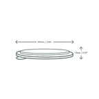 Vegware Round PLA lid, 150-Series