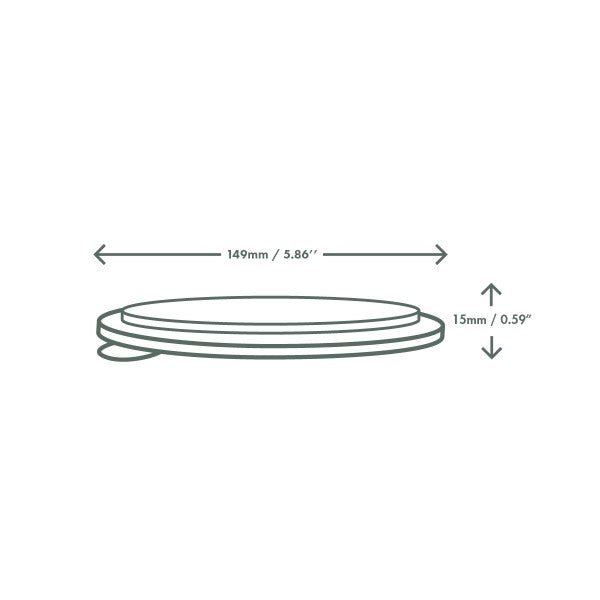 Vegware Round PLA lid, 150-Series