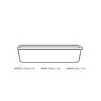 Vegware 16oz / 500ml rectangular black food container