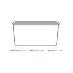 Vegware 34oz / 1000ml rectangular black food container