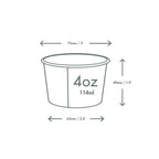 Vegware 4oz / 120ml gelato pot