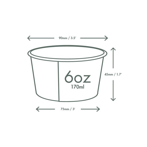 Vegware 6oz / 180ml soup container, 90-Series
