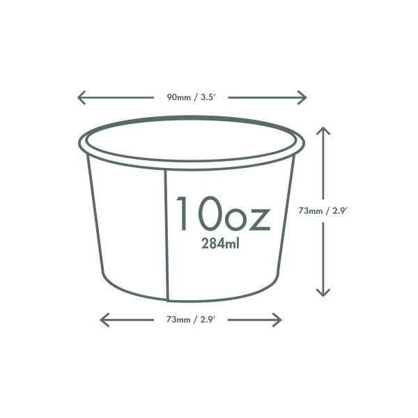 Vegware 10oz / 320ml soup container, 90-Series