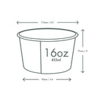 Vegware 16oz / 500ml soup container, 115-Series