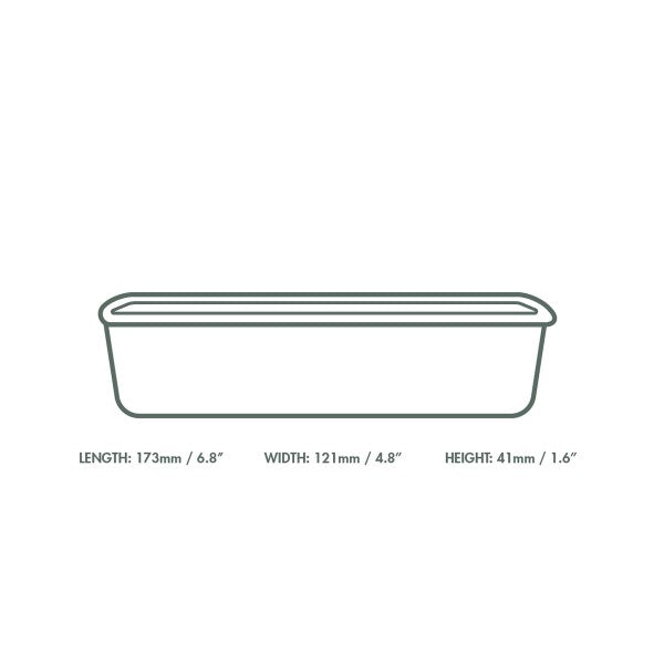 Vegware 16oz / 500ml rectangular kraft food container