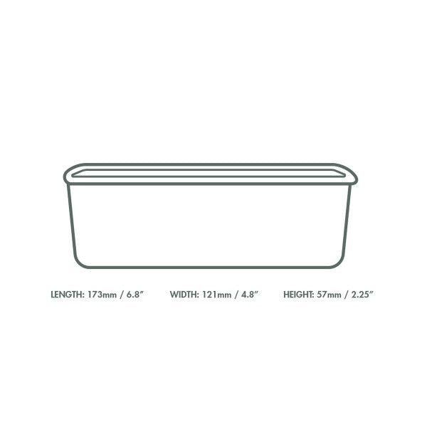 Vegware 24oz / 750ml rectangular kraft food container