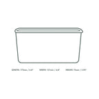 Vegware 34oz / 1000ml rectangular kraft food container