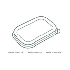 Vegware Rectangular PLA lid
