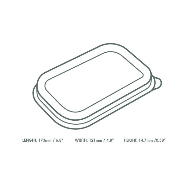 Vegware Rectangular PLA lid