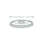 Vegware 90-Series flat PLA cold lid