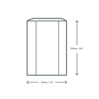 Vegware 150 x 65 x 250mm glassine bag with NatureFlex window