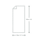 Vegware 100 x 350mm clear NatureFlex baguette bag