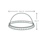 Vegware 115-Series dome PLA cold lid