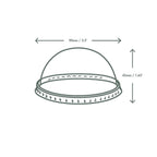 Vegware 90-Series dome PLA cold lid