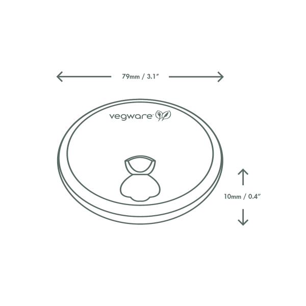 Vegware 79-Series paper hot cup lid