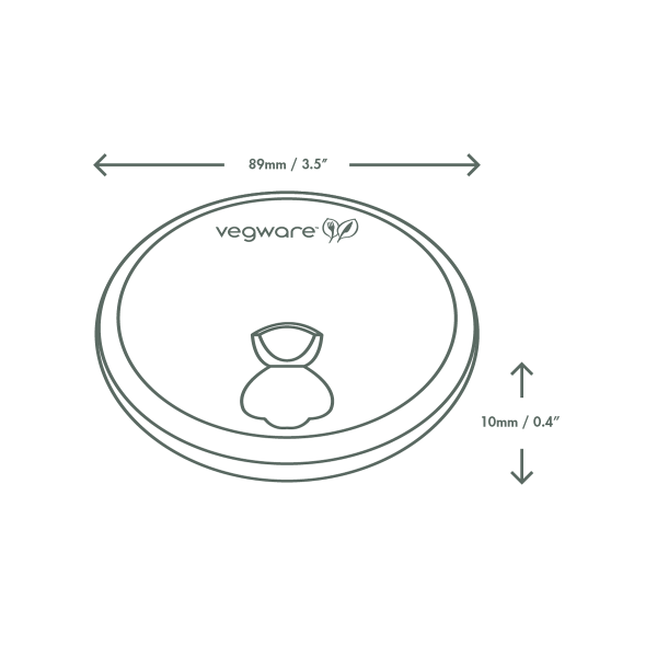 Vegware 89-Series paper hot cup lid