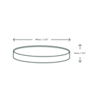 Vegware 90-Series flat paper hot lid