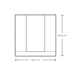 Vegware 10 x 10in / 250 x 250mm kraft NatureFlex window bag