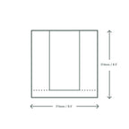 Vegware 8.5 x 8.5in / 215 x 215mm kraft NatureFlex window bag
