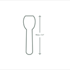 Vegware 3.5in / 90mm compostable paper ice cream spoon