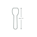 Vegware 3.5in / 90mm tutti frutti paper ice cream spoon, wrapped