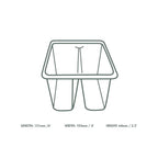 Vegware 2-compartment PLA sandwich sofa